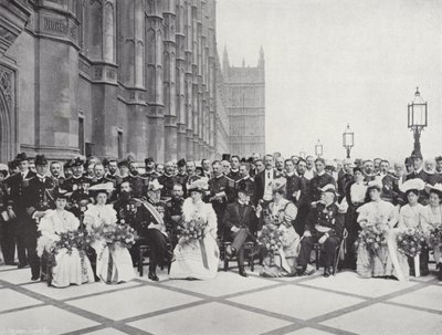 French Naval Officers at Westminster by J. Benjamin Stone